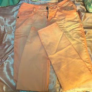 Light pink and white pants size 1 fits like a 6